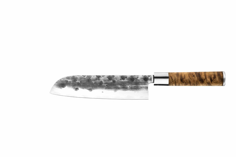 VG10 Forged - Santoku knife - with leather cover -18 cm