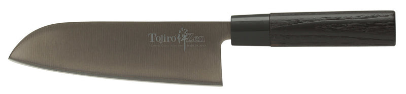 Tojiro Black Zen Santoku Knife - 17cm