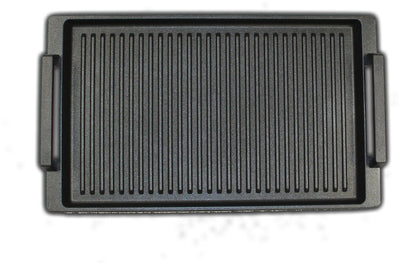 Eurolux grillplaat met grepen 41 x 24 x 2,5 cm inductie